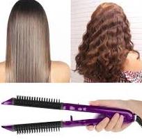 purple hair iron
